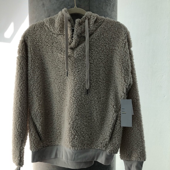 NWT Z by Zella Faux Shearling Pullover Hoo… - Picture 3 of 8